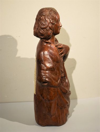 Sculpture en bois -  Saint Jean.